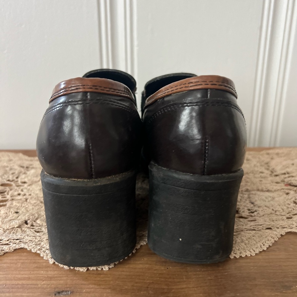 Vintage Zodiac Dark Academia Clunky Platform Loafers - Picture 4 of 8